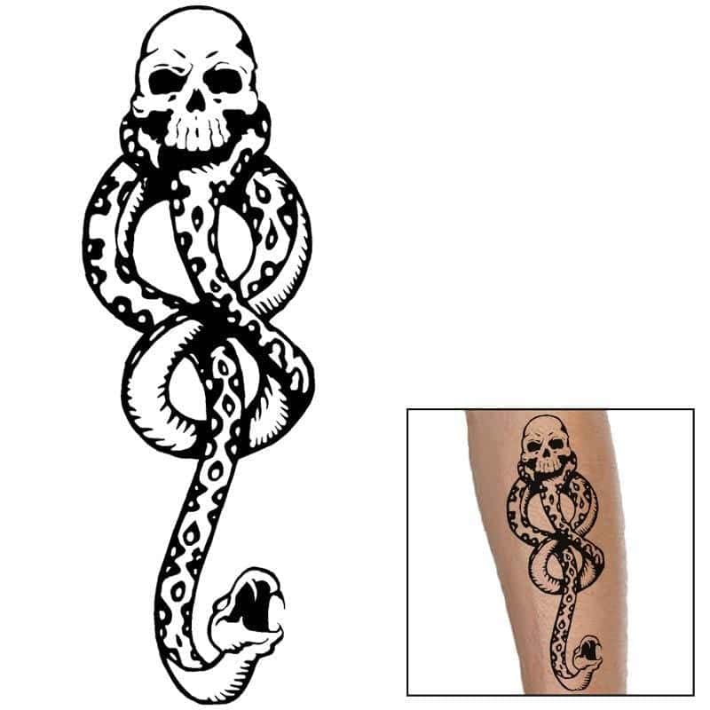Tatuagem Cobra Marca Das Trevas (Temporaria)