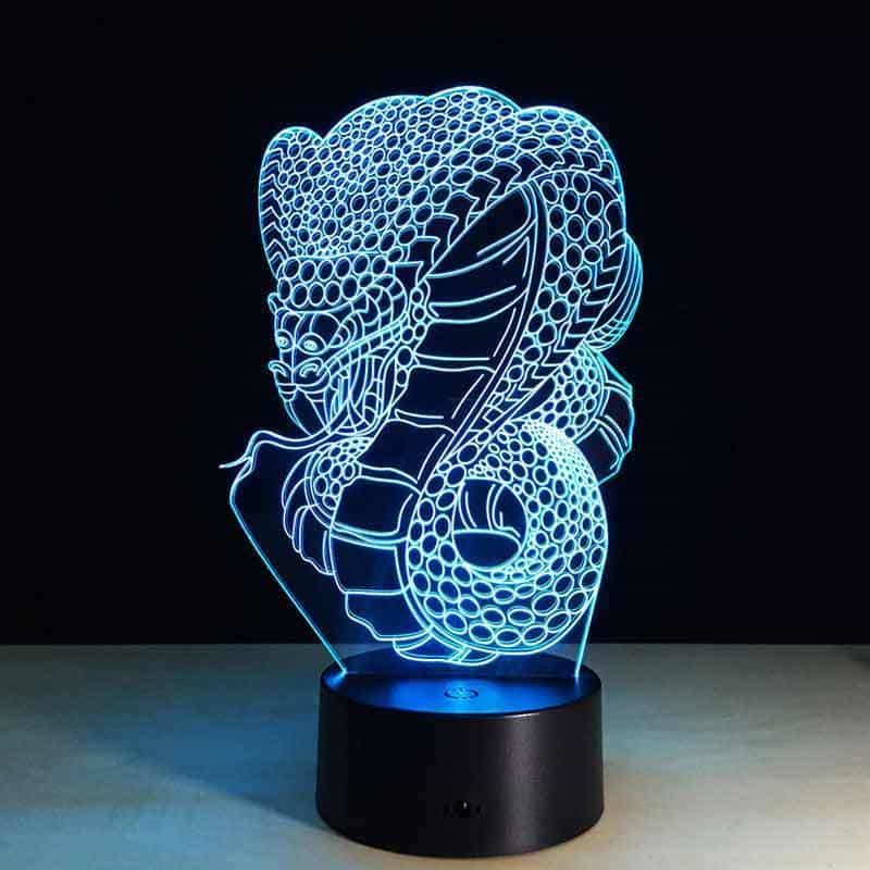 Candeeiros De Mesa Cobra 3D Cobra Real - Image 7