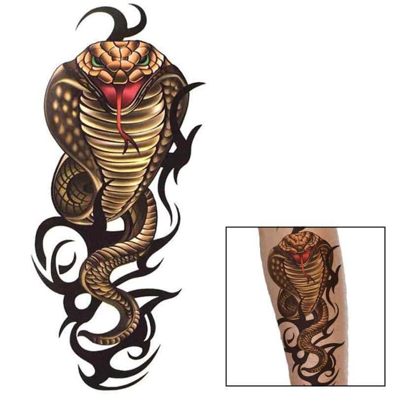 Tatuagem Cobra Tribal (Temporaria)