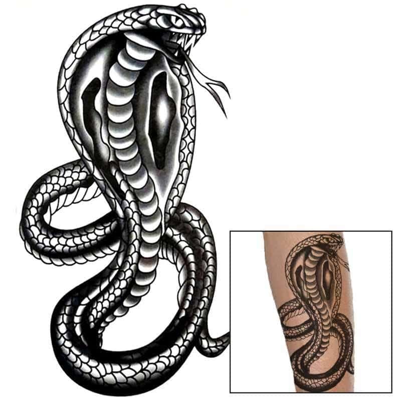 Tatuagem Cobra Real (Temporaria)