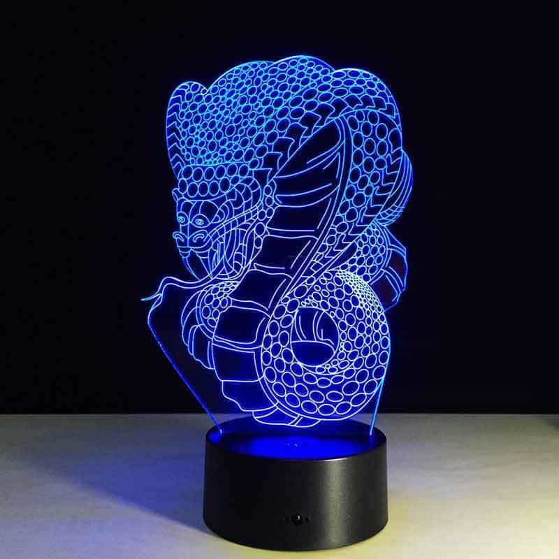 Candeeiros De Mesa Cobra 3D Cobra Real