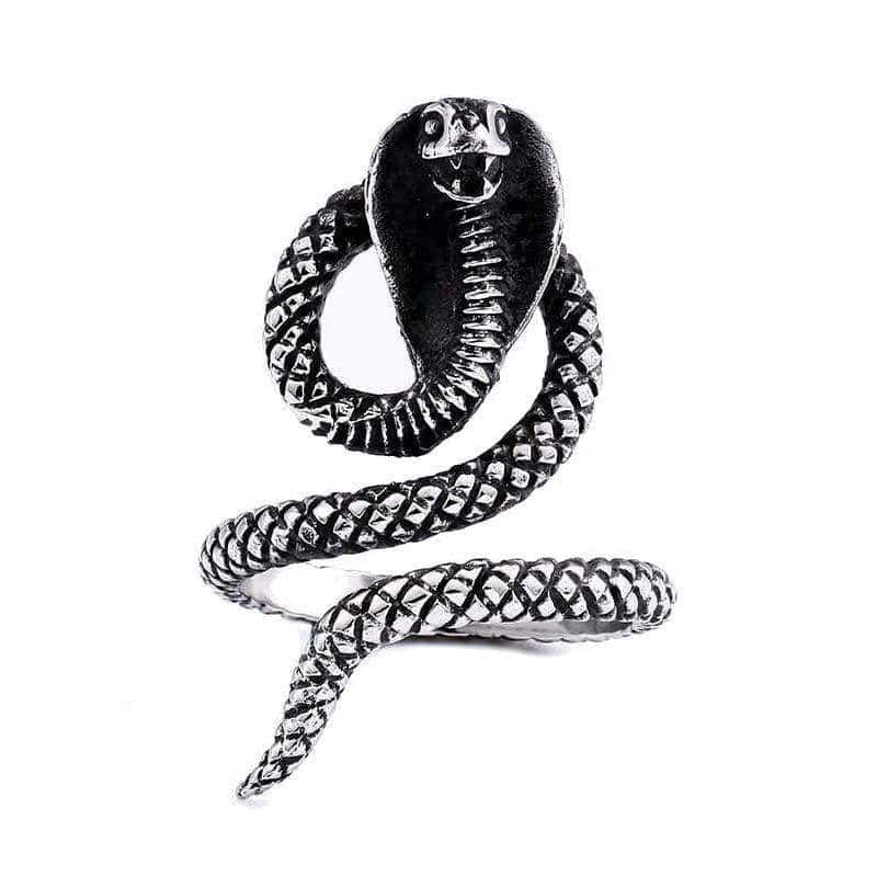 Anel De Cobra Cobra Erguida (Aço)