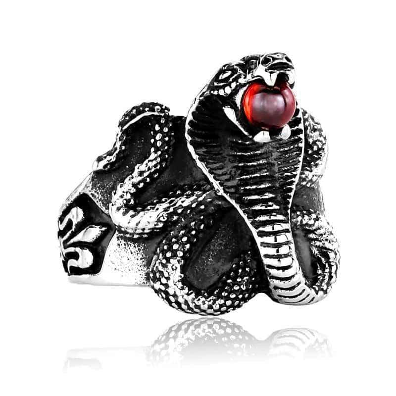 Anel De Cobra O Guardião (Aço)