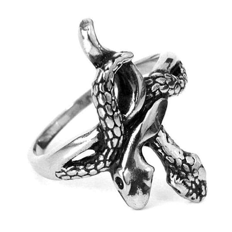 Anel De Cobra Dual (Aço)
