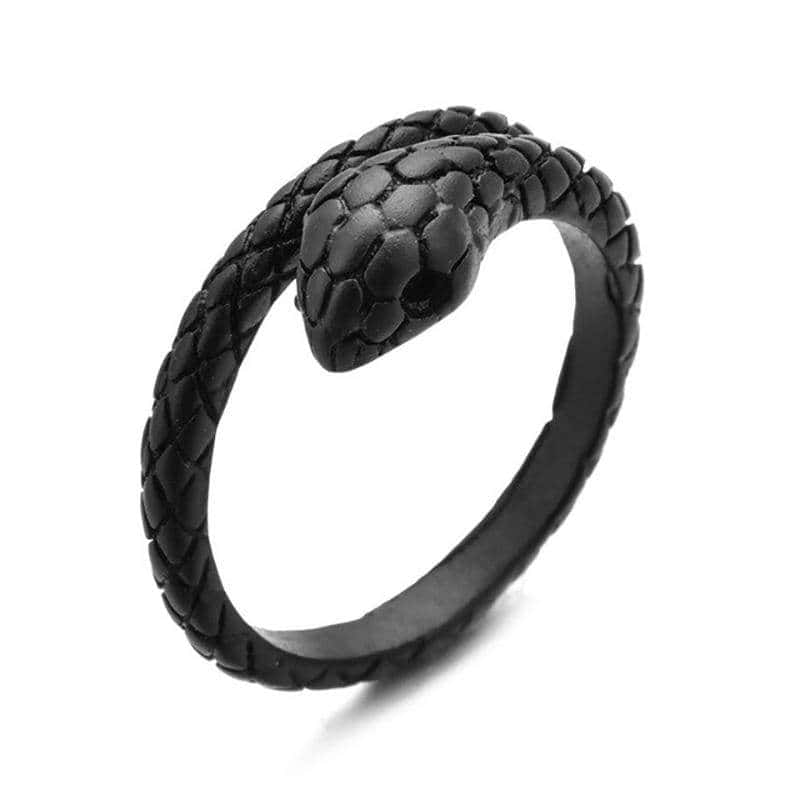 Anel De Cobra Carbono (Aço)