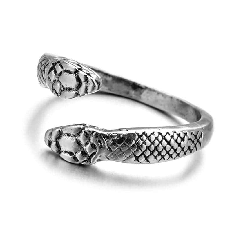 Anel De Cobra Bicéfala (Aço)