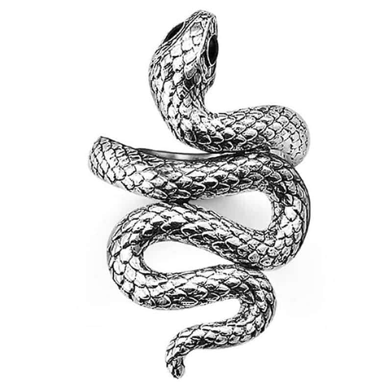 Anel De Cobra Vida (Prata)