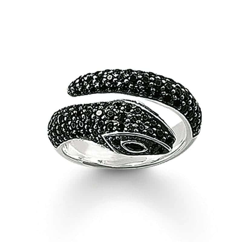 Anel De Cobra Black Esperanza (Prata)
