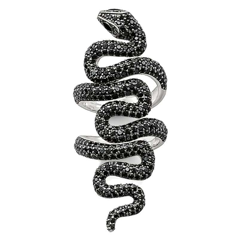 Anel De Cobra Black Viveza (Prata)
