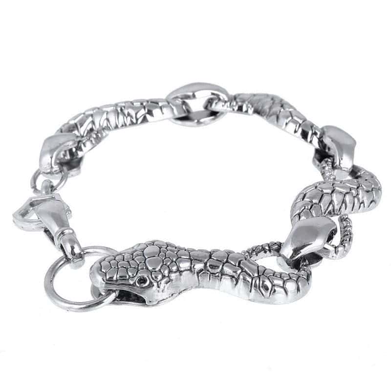 Pulseira De Cobra Metal (Aço)