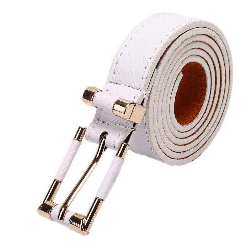 Cinto Cobra Elegante Branca (Couro)