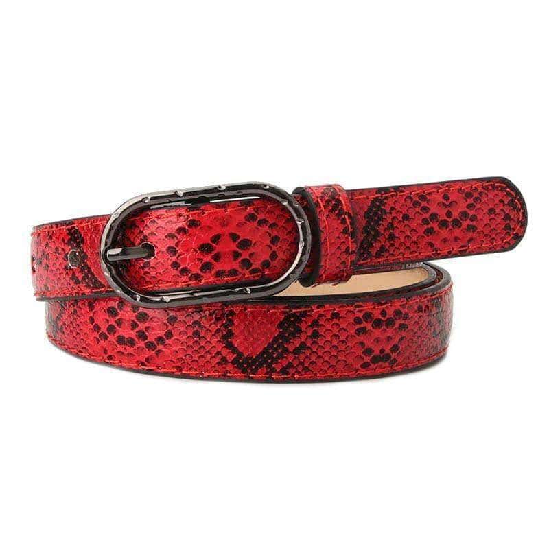 Cinto Cobra Vintage Vermelha