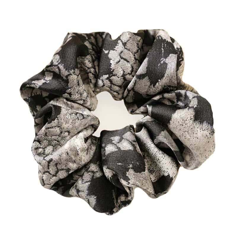 Elastico De Cabelo Cobra Cinza (Scrunchies)