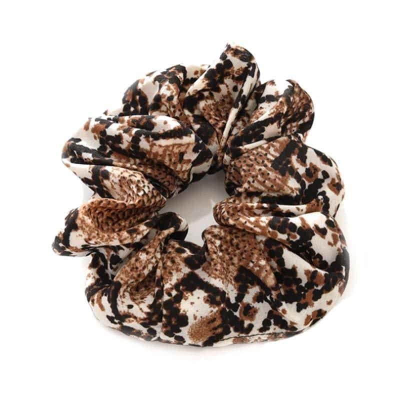 Elastico De Cabelo Cobra Marrom (Scrunchies)