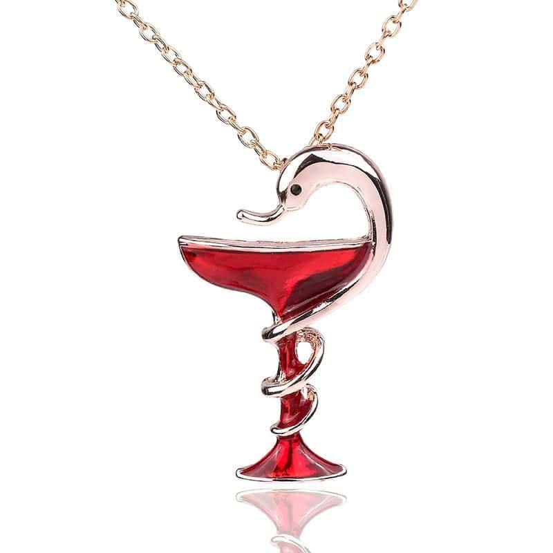Colar De Cobra Taça De Hígia