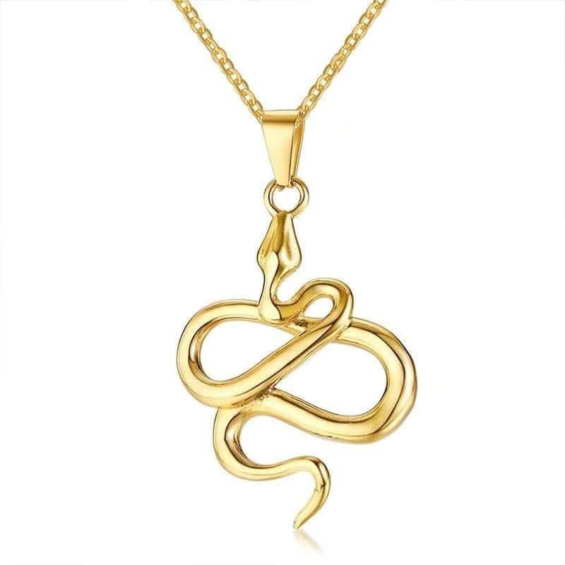 Colar De Cobra Snake (Ouro)