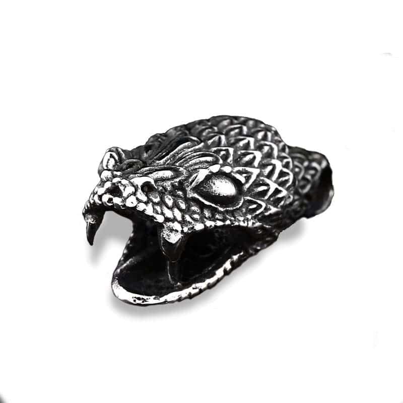 Colar De Cobra Cabeça De Serpente (Aço)