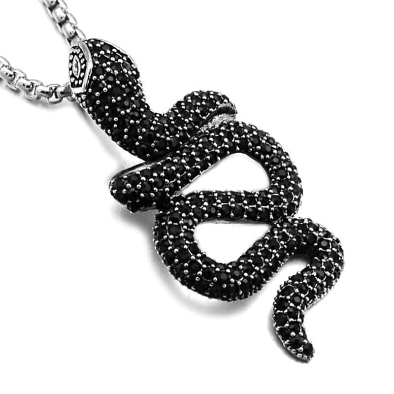 Colar De Cobra Black Vida (Zircônio)