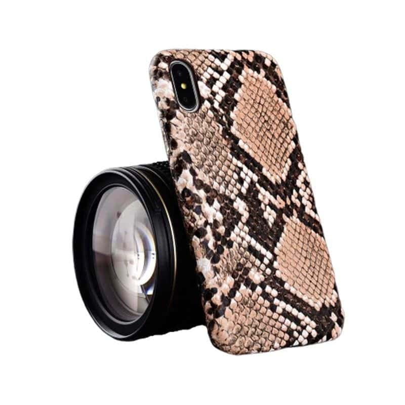 Capa Animal Cobra Iphone Marrom
