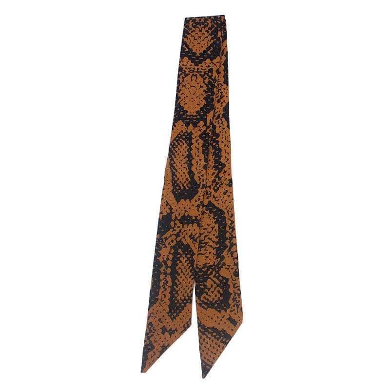 Lenço Cobra Twilly Marrom