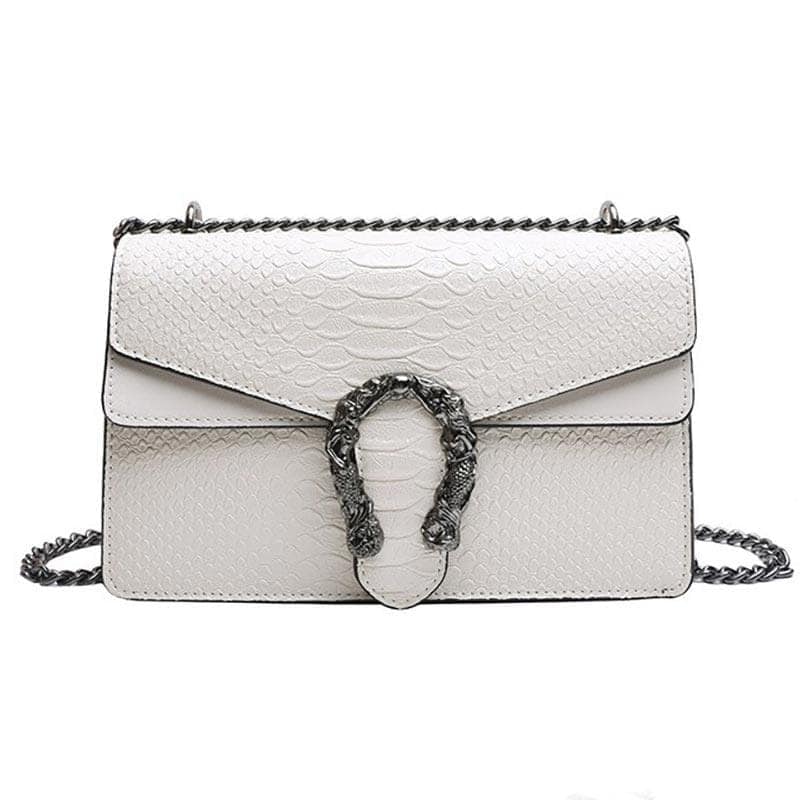 Bolsa Cobra Python Branco