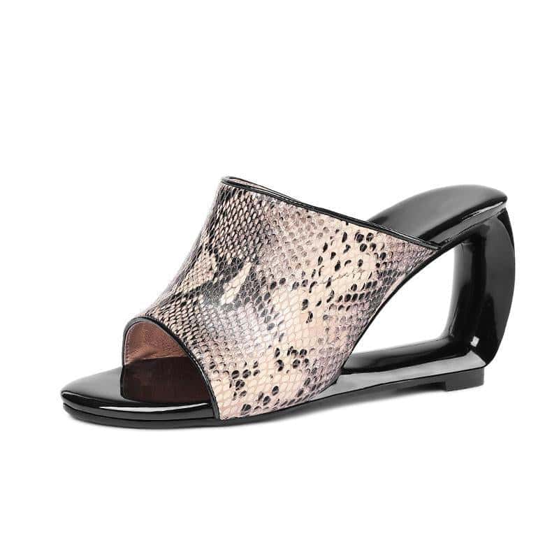 Sandalia Cobra Python Feminino (Salto)